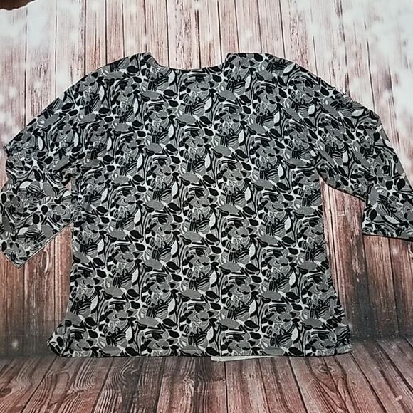 Lane Bryant Cardigan size 16 gray and black - Picture 7 of 7